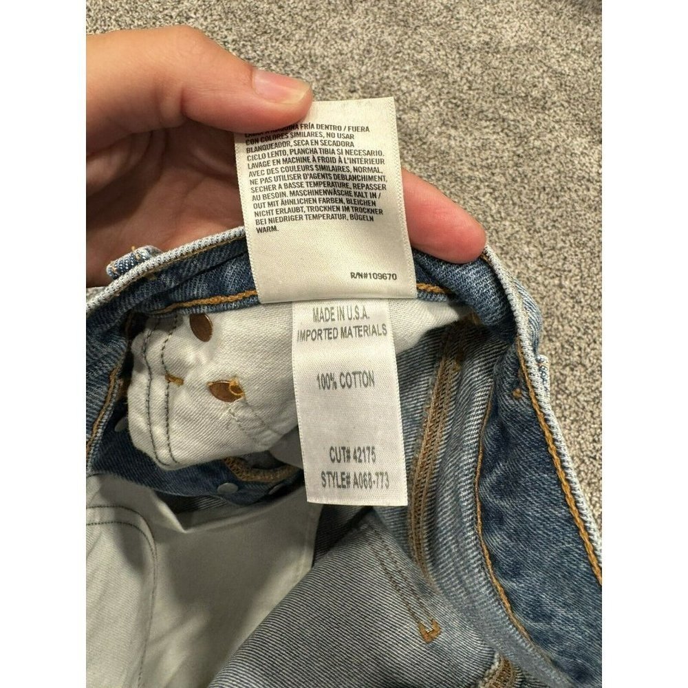 AGOLDE Quinn High Rise Mini Skirt Denim Size 23 EUC - Picture 5 of 6